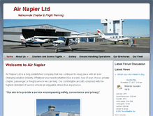 Tablet Screenshot of airnapier.co.nz